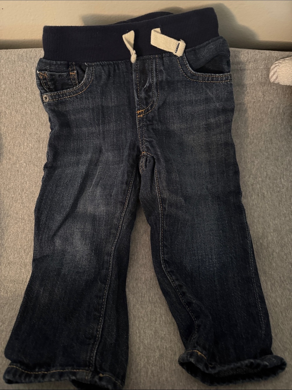 GAP Dark Blue Kids Jeans with Navy Waistband
